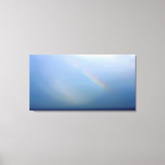 Regenboog en Zee Canvas Afdruk (Voorkant)