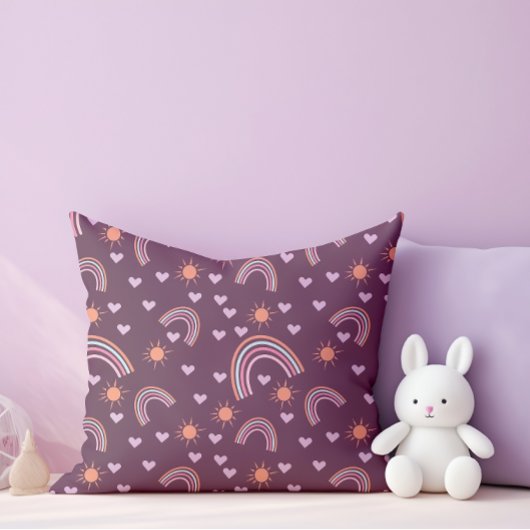 Regenboog en zon kussen