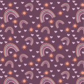 Regenboog en zonneschijn kussen