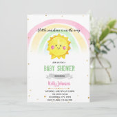 Regenboog- en zonneschijnpartij kaart (Staand voorkant)