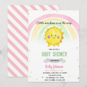 Regenboog- en zonneschijnpartij kaart (Voorkant / Achterkant)