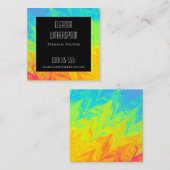 Regenboog en zwart Visitekaartje (Voorkant / Achterkant)