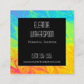 Regenboog en zwart Visitekaartje (Voorkant)