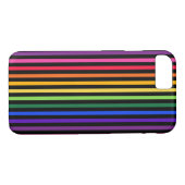 Regenboog en zwarte strepen Case-Mate iPhone case (Achterkant (Horizontaal))