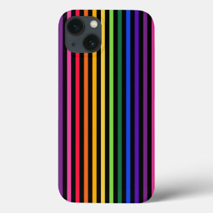 Regenboog en zwarte strepen Hoesje-Mate iPhone dra Case-Mate iPhone Case