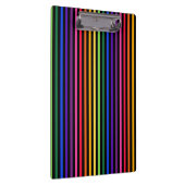 Regenboog en zwarte strepen klembord (Rechts)