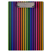 Regenboog en zwarte strepen klembord (Voorkant)
