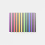 Regenboog en zwarte strepen post-it® notes (Voorkant)