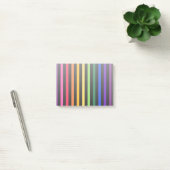 Regenboog en zwarte strepen post-it® notes (Kantoor)