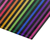 Regenboog en zwarte strepen snijplank (Hoek)