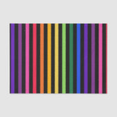 Regenboog en zwarte strepen tissuepapier (Voorkant)