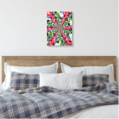 Regenboog Energie Starburst Fractale Kunst Canvas Afdruk (Insitu (Slaapkamer))