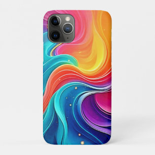 Regenboog Energie Werveling: Trillende Stroom Kuns Case-Mate iPhone Case