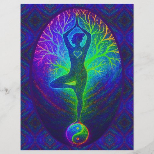 Regenboog Energie Yin Yang Yoga Flyer (Voorkant)
