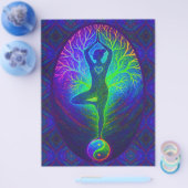 Regenboog Energie Yin Yang Yoga Flyer (Enkel)