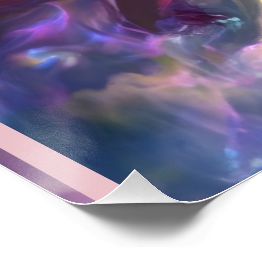 Regenboog Engel en Gedicht Perfect Poster (Hoek)