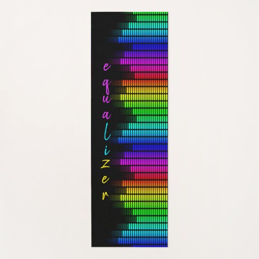 regenboog-equalizer - yogamat (Voorkant)