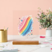 Regenboog esthetische vibes acryl bord (Huwelijk)