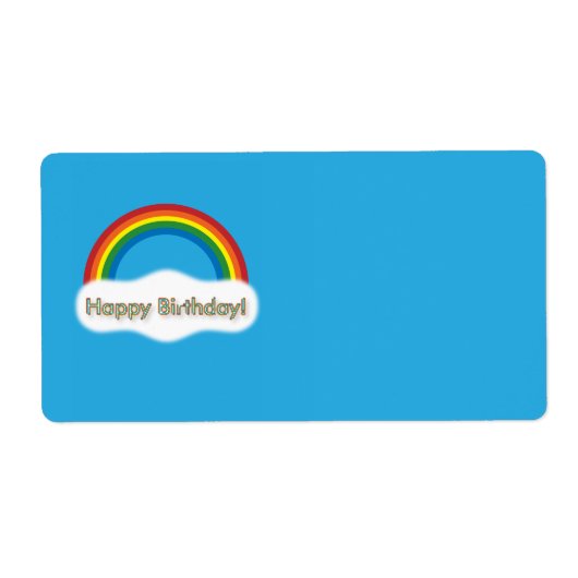 Regenboog Etiket (Voorkant)