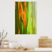 Regenboog Eucalyptus schors, Hawaii Poster (Keuken)