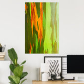 Regenboog Eucalyptus schors, Hawaii Poster (Thuiskantoor)
