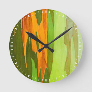 Regenboog Eucalyptus schors, Hawaii Ronde Klok