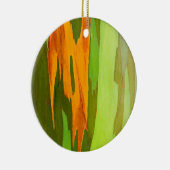 Regenboog Eucalyptusschors, Hawaii Keramisch Ornament (Rechts)