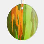 Regenboog Eucalyptusschors, Hawaii Keramisch Ornament (Links)