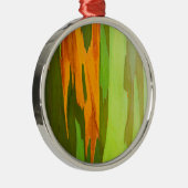 Regenboog Eucalyptusschors, Hawaii Metalen Ornament (Rechts)