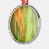 Regenboog Eucalyptusschors, Hawaii Metalen Ornament (Links)