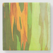 Regenboog Eucalyptusschors, Hawaii Stenen Onderzetter (Voorkant)