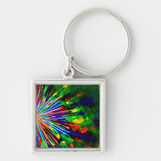 Regenboog Explosie Sleutelhanger (Voorkant)