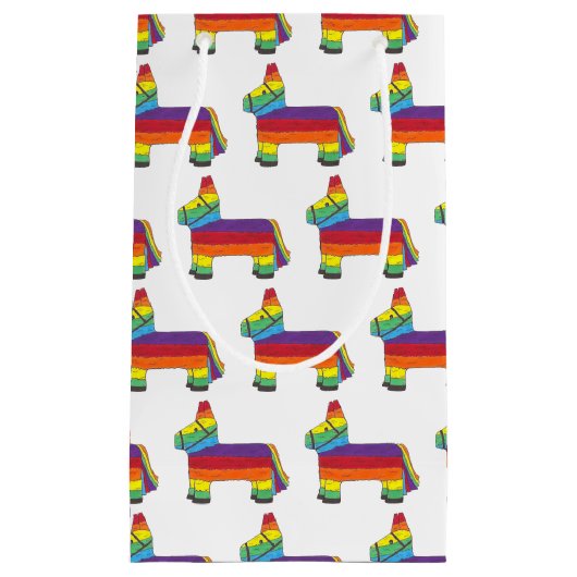 Regenboog Ezel Pinata Piñata Fiesta Party Dier Klein Cadeauzakje (Voorkant)