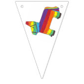Regenboog Ezel Pinata Piñata Fiesta Party Dier Vlaggetjes (Eerste vlag)
