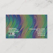 Regenboog Faux iriserende opaal achtergrond Visitekaartje (Achterkant)