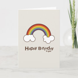 Regenboog | Fijne verjaardag voor u Kaart
