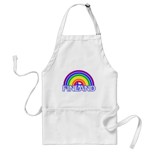 Regenboog Finland schort (Voorkant)