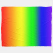 Regenboog Fleece Deken (Voorkant (Horizontaal))
