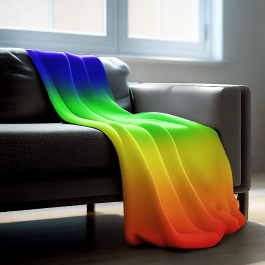 Regenboog Fleece Deken