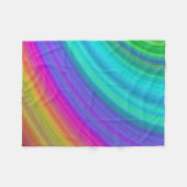 Regenboog Fleece Deken (Voorkant (Horizontaal))
