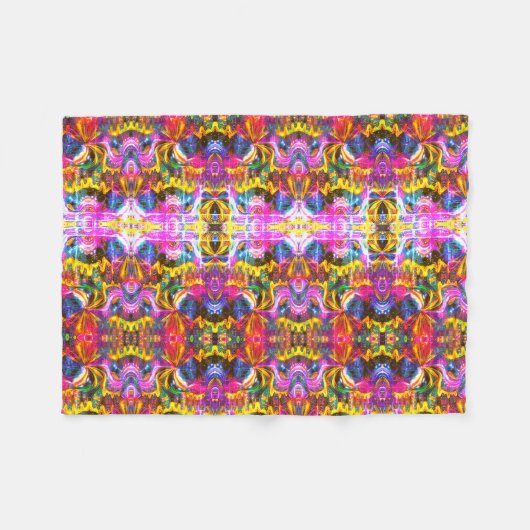 Regenboog Fleece Deken (Voorkant (Horizontaal))