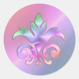 Regenboog Fleur de Lis Enveloppe Zegel