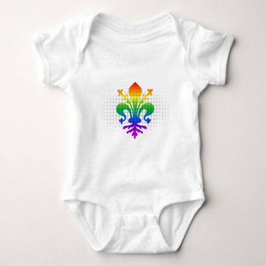 Regenboog Fleur-de-lis Romper (Voorkant)