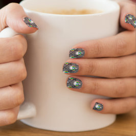 regenboog Floral Minx Nail Art