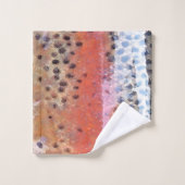 Regenboog forel huid Abstract patroonhanddoek Bad Handdoek (Wasdoekje)