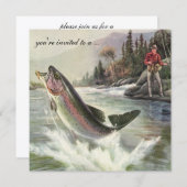  Regenboog Forel Vis Gevist Pensioen Kaart (Voorkant / Achterkant)