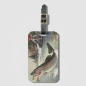 Regenboog Forel Visser Gevist voor Vis Bagagelabel (Voorkant (verticaal))