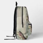  Regenboog Forel Visser Gevist voor Vis Bedrukte Rugzak (Links)