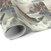 Regenboog Forel Visser Gevist voor Vis Cadeaupapier (Rol Hoek)