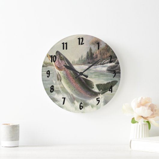 Regenboog Forel Visser Gevist voor Vis Grote Klok (Huis)